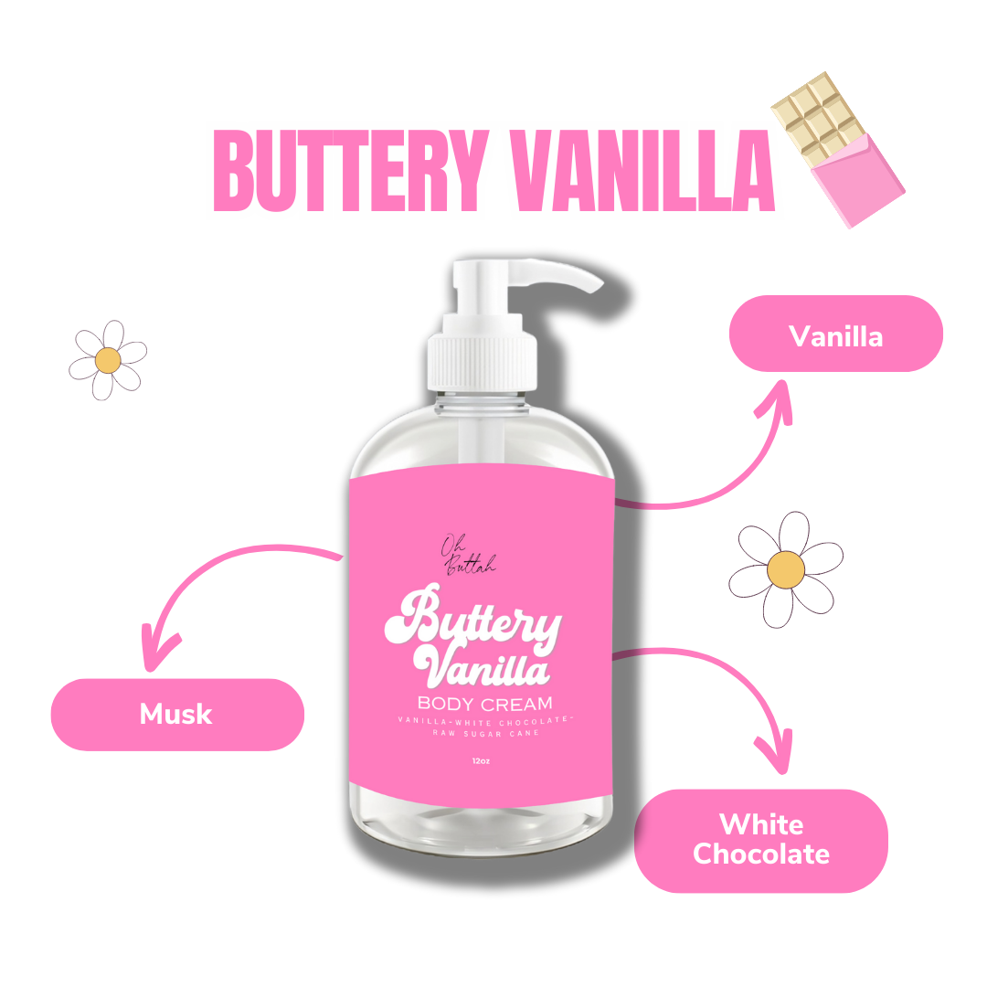 Buttery Vanilla Scented Body Cream
