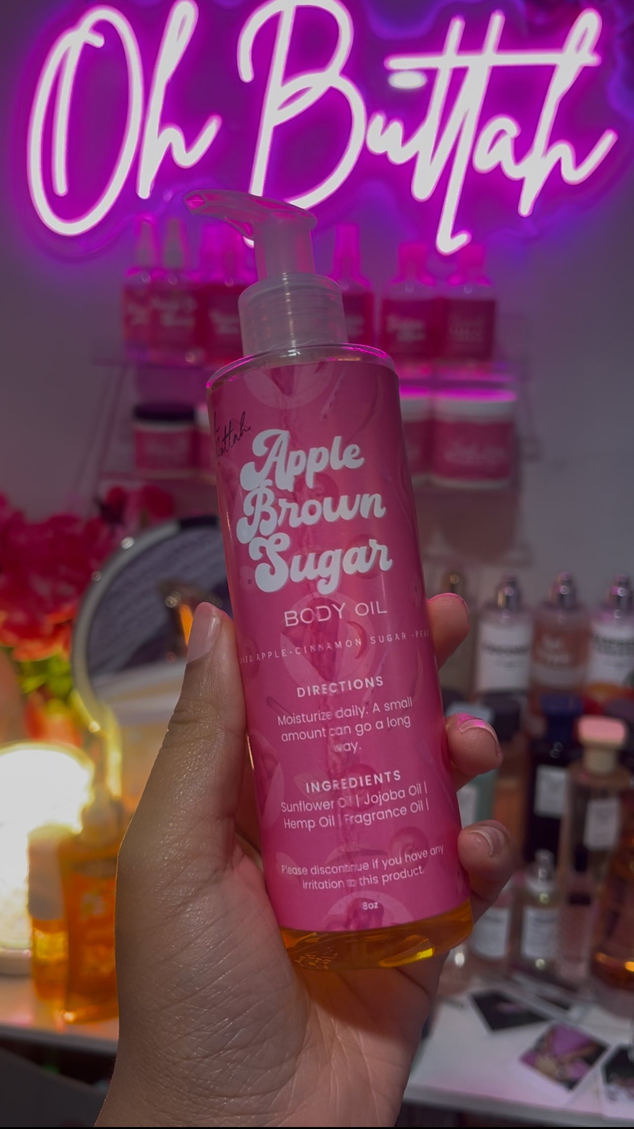 Apple Brown Sugar Scented Body Oil